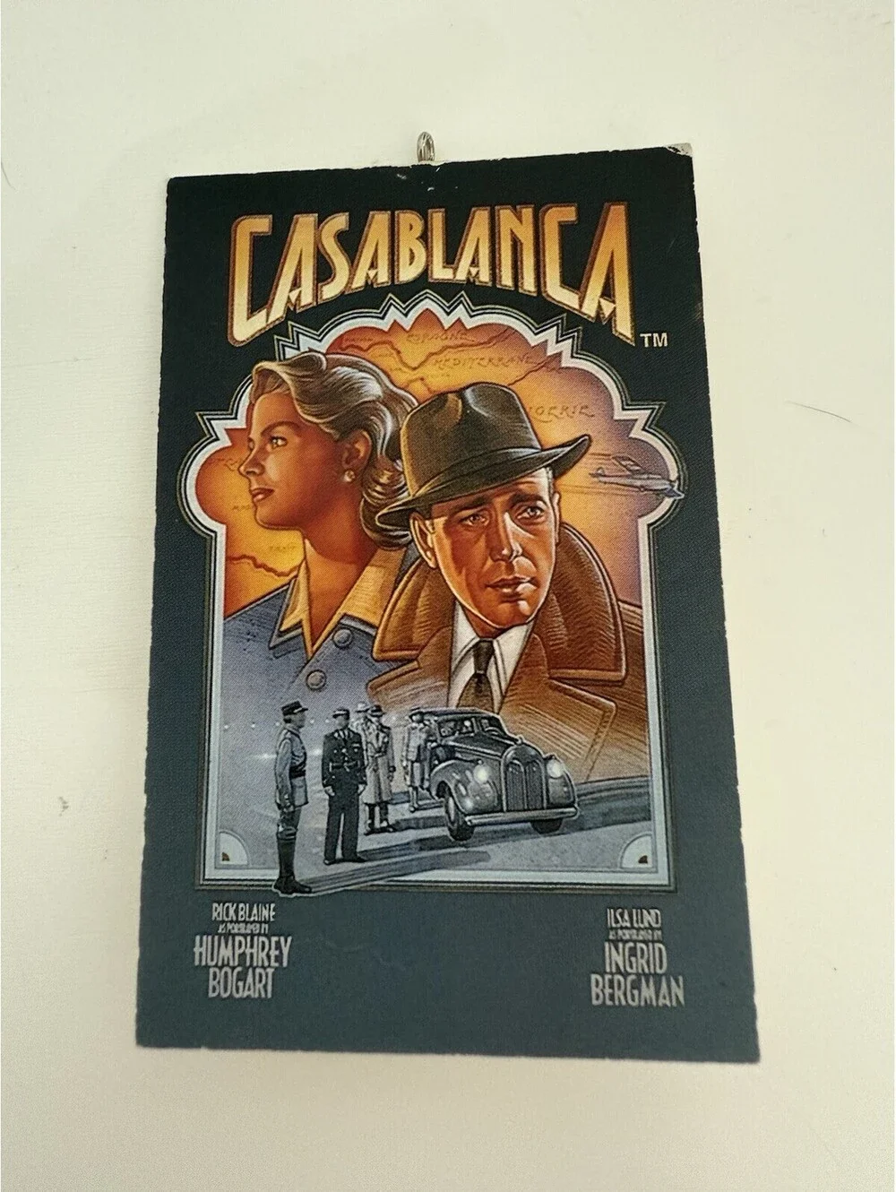 VTG Hallmark Keepsake Christmas Ornament 1997 CASABLANCA Set of 3 Bogart Bergman